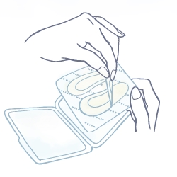 STEP1・マスクをはがす
