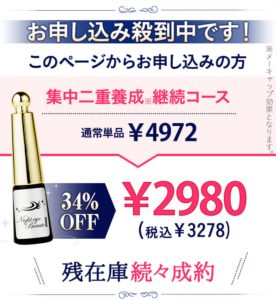 ナイトアイボーテ 集中二重継続コース